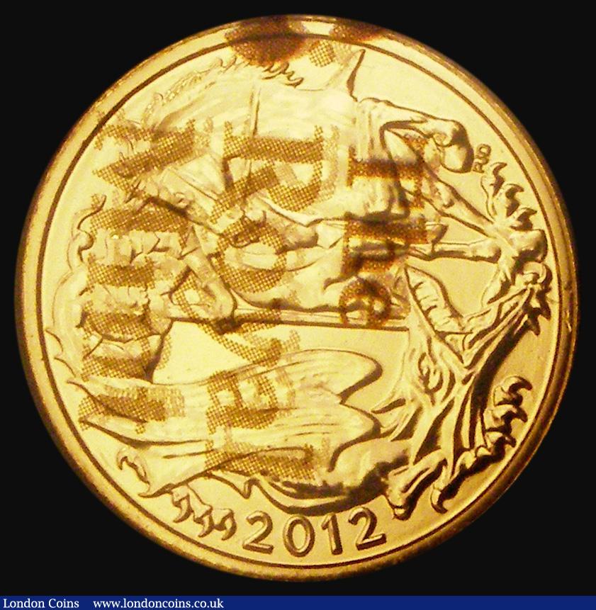 London Coins : A185 : Lot 2170 : Sovereign 2012 Queen Elizabeth II Diamond Jubilee, Marsh 335, S.SC8, Lustrous UNC, still sealed in t...
