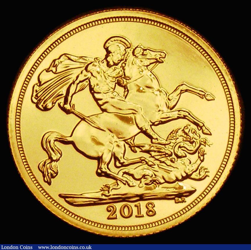 London Coins : A185 : Lot 2176 : Sovereign 2018 Marsh 351, S.SC9, BU