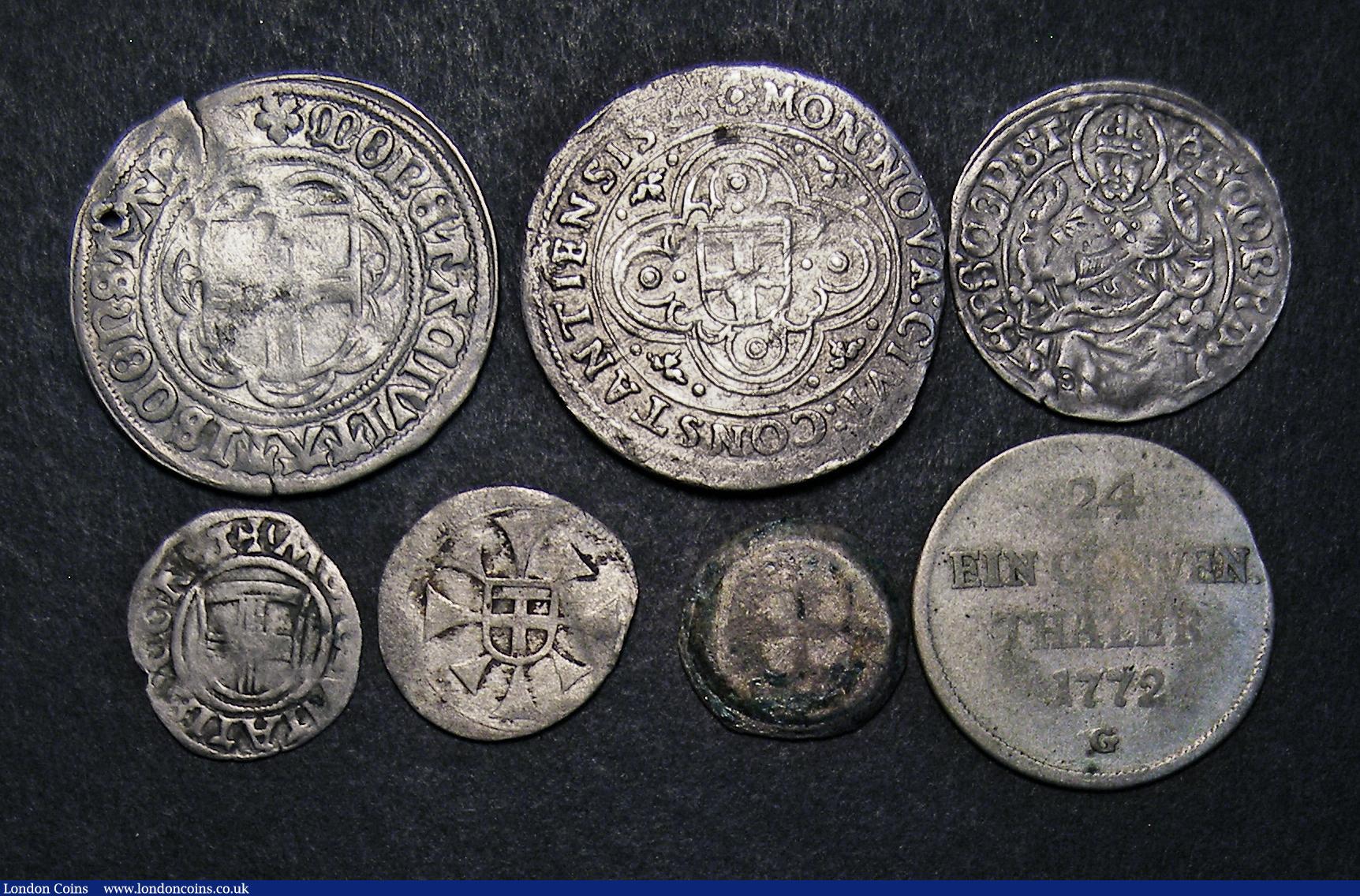London Coins : A185 : Lot 3382 : German States - Constance (7) Ten Kreuzer undated (1619-1637) KM#119 Fine or better, scarce, Batzen ...