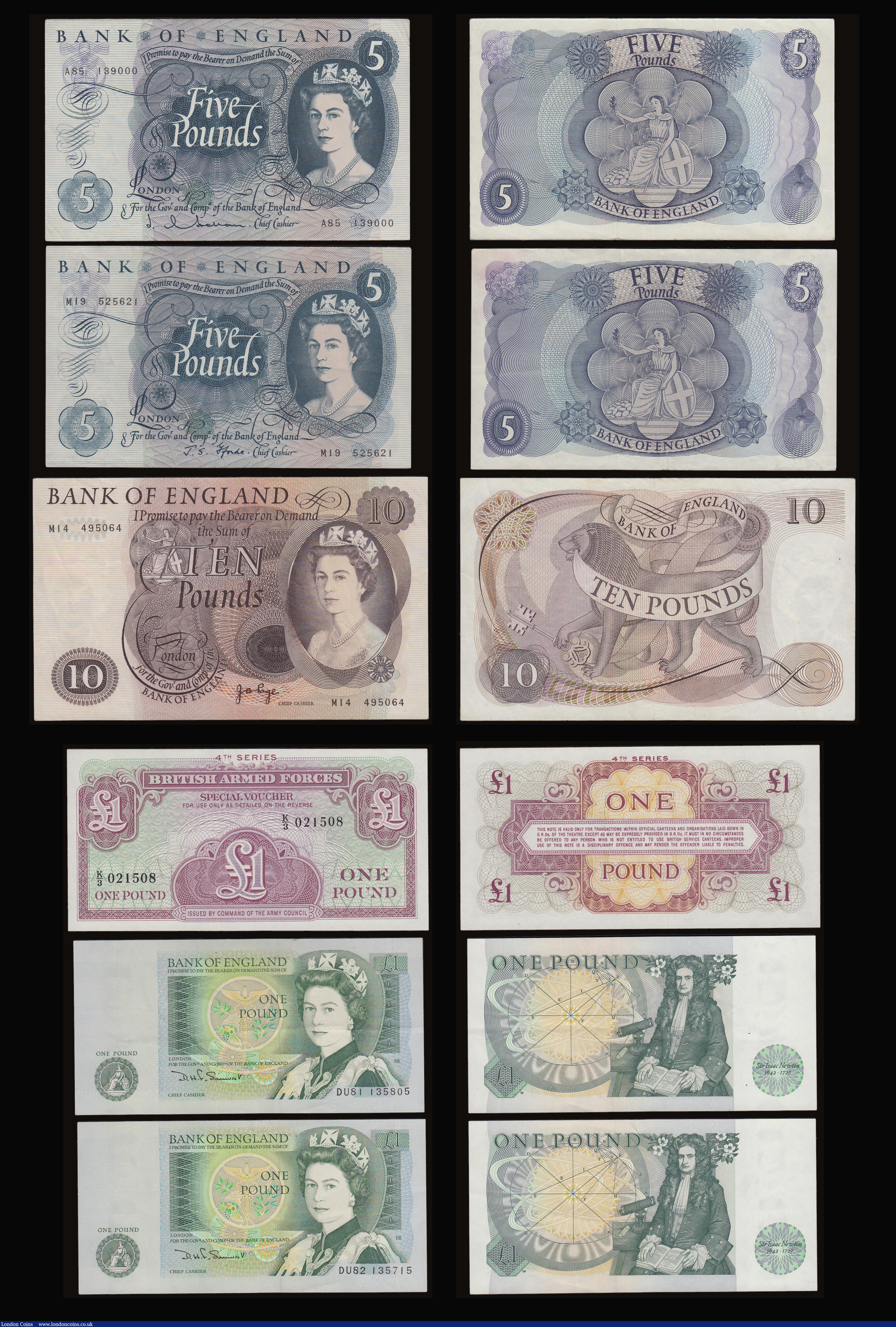 Ten Pounds Page 1971 Lion and Key reverse replacement B327 last run ...