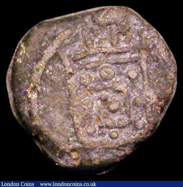 London Coins : A186 : Lot 1126 : Malay Peninsular - Malacca Half Bazaruco undated (c.1641) Dutch Issue, 13-15mm diameter on an irregu...