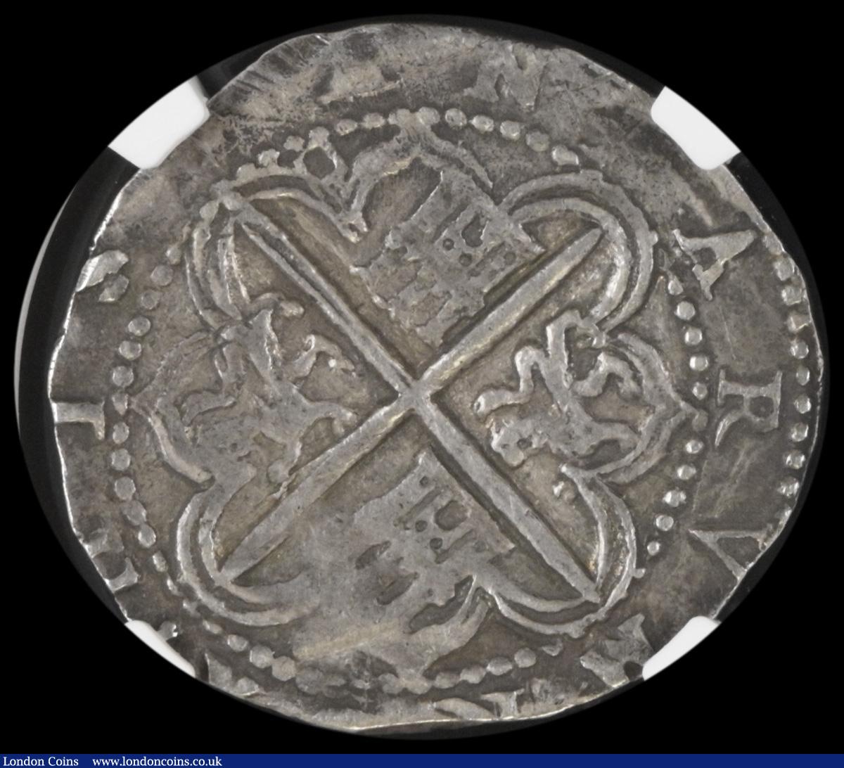 London Coins : A186 : Lot 1193 : Spain Two Reales Philip II undated (1556-1598) Seville Mint (Calico 400) Shield between S - II '...