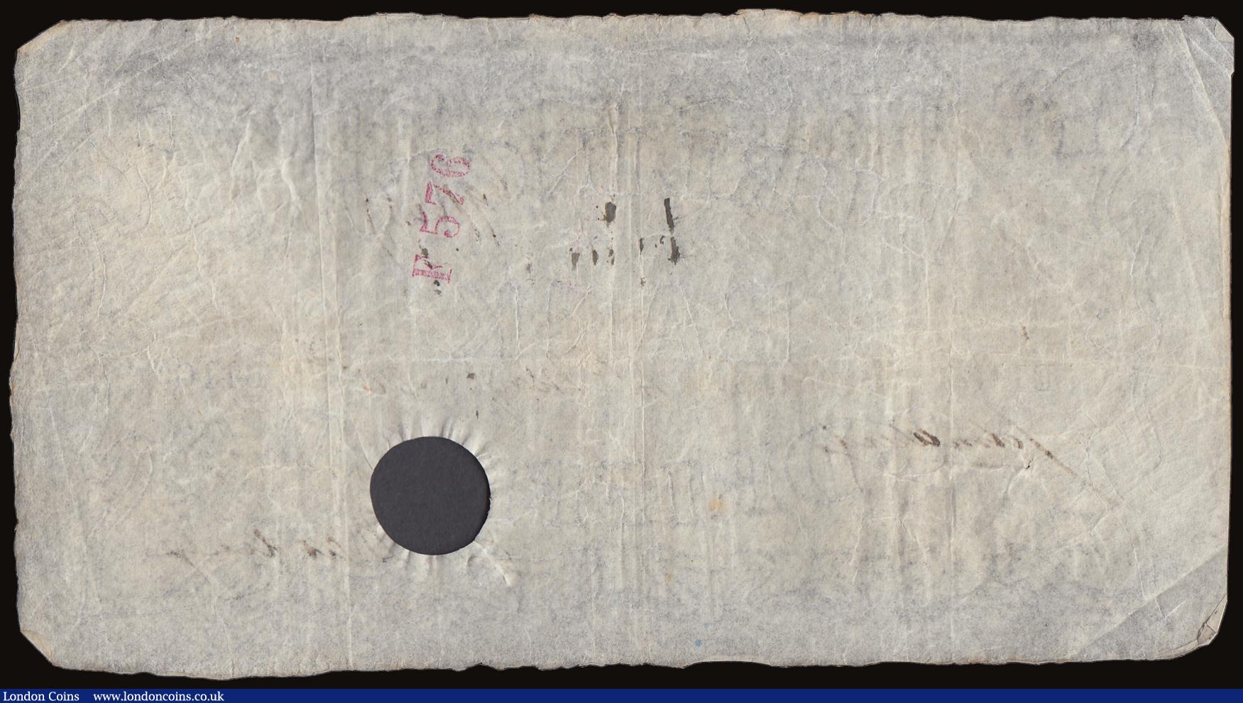 London Coins : A186 : Lot 229 : Burlington and Driffield Bank &pound;5 dated 1880 series No.B1160 for Harding & Co., (Outing 286...