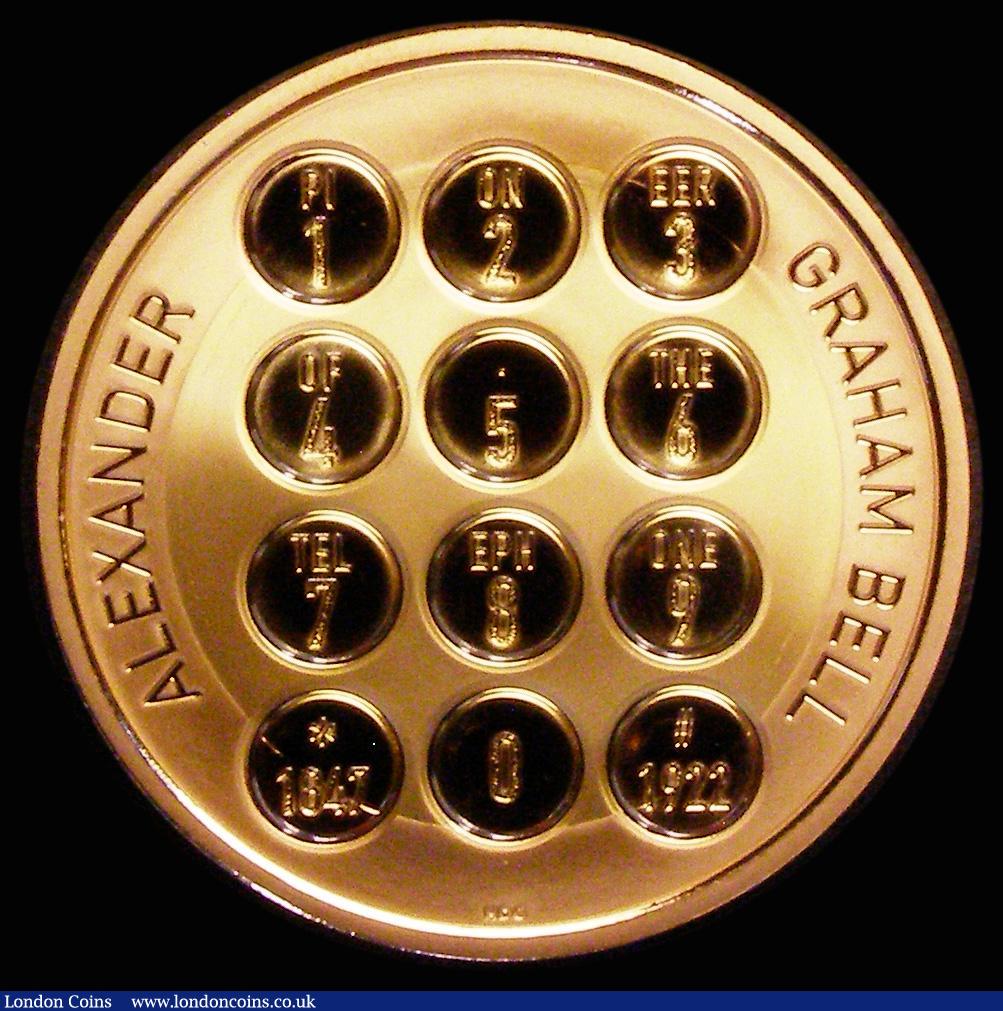London Coins : A186 : Lot 520 : Two Pounds 2022 100th Anniversary of the Death of Alexander Graham Bell - Inventor of the Telephone ...