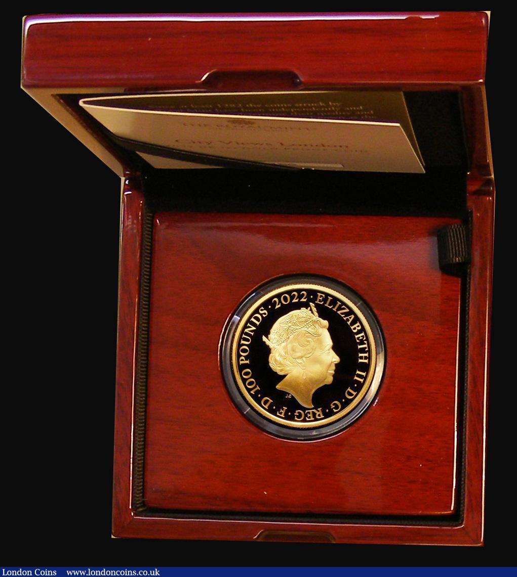 One Hundred Pounds 2022 City Views - London One Ounce Gold Proof, S ...