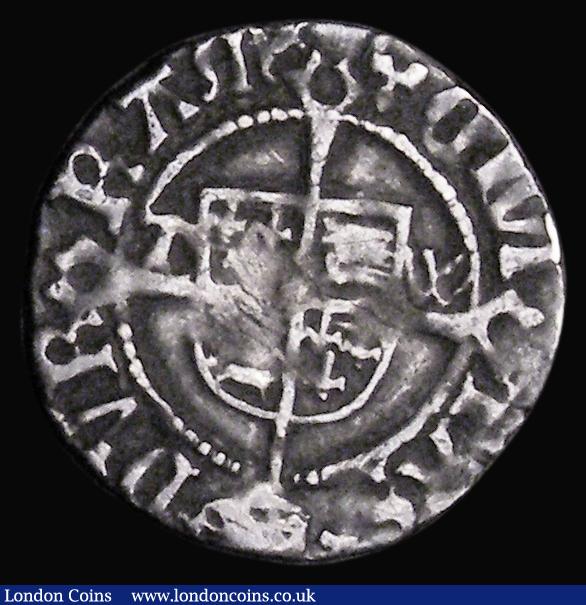 London Coins : A187 : Lot 1657 : Penny Henry VIII 'Sovereign' type, Second Coinage, Durham Mint, Bishop Wolsey, TW beside s...