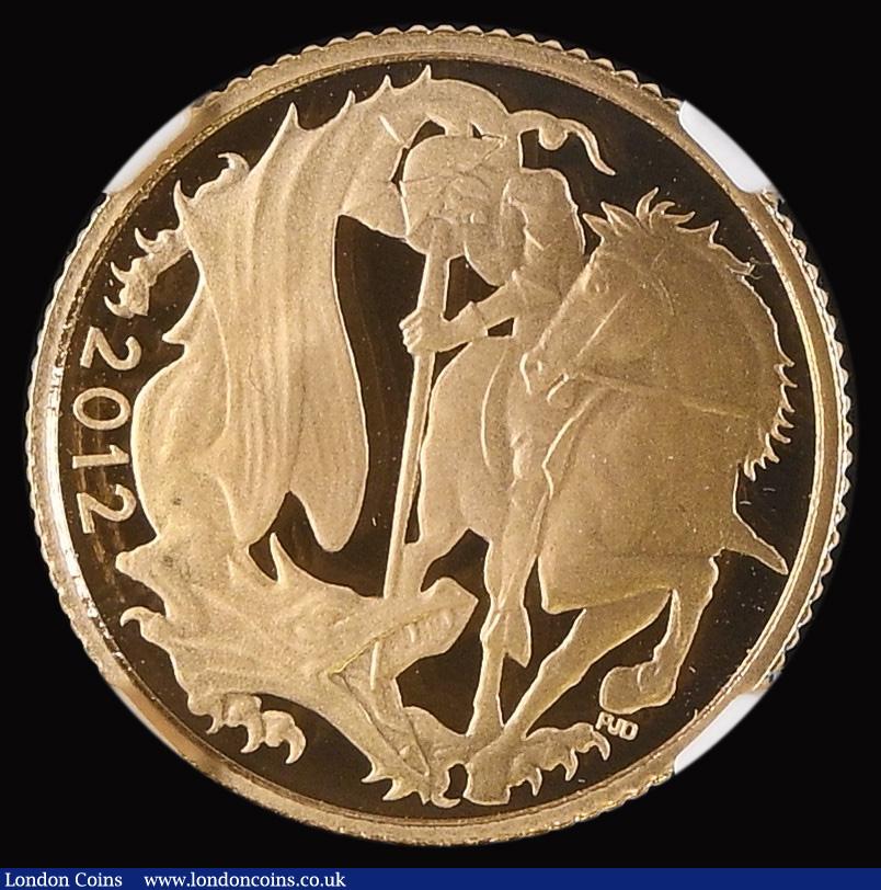 London Coins : A187 : Lot 2031 : Half Sovereign 2012 Diamond Jubilee of Queen Elizabeth II Gold Proof, S.SB8,  Marsh 558A, in an NGC ...