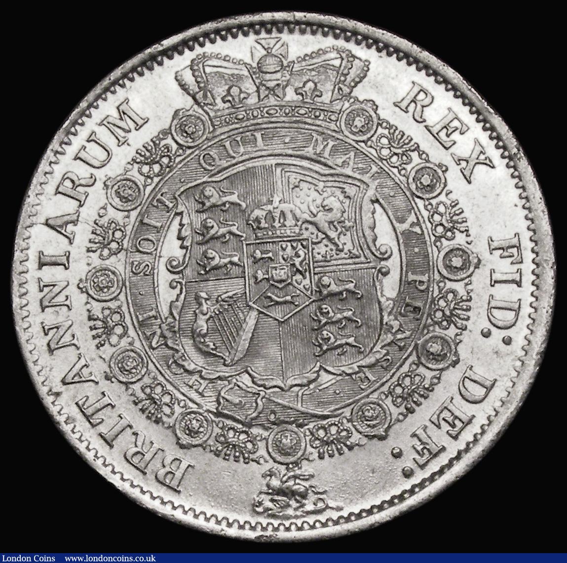 London Coins : A187 : Lot 2070 : Halfcrown 1817 Bull Head ESC 616, Bull 2090 About EF