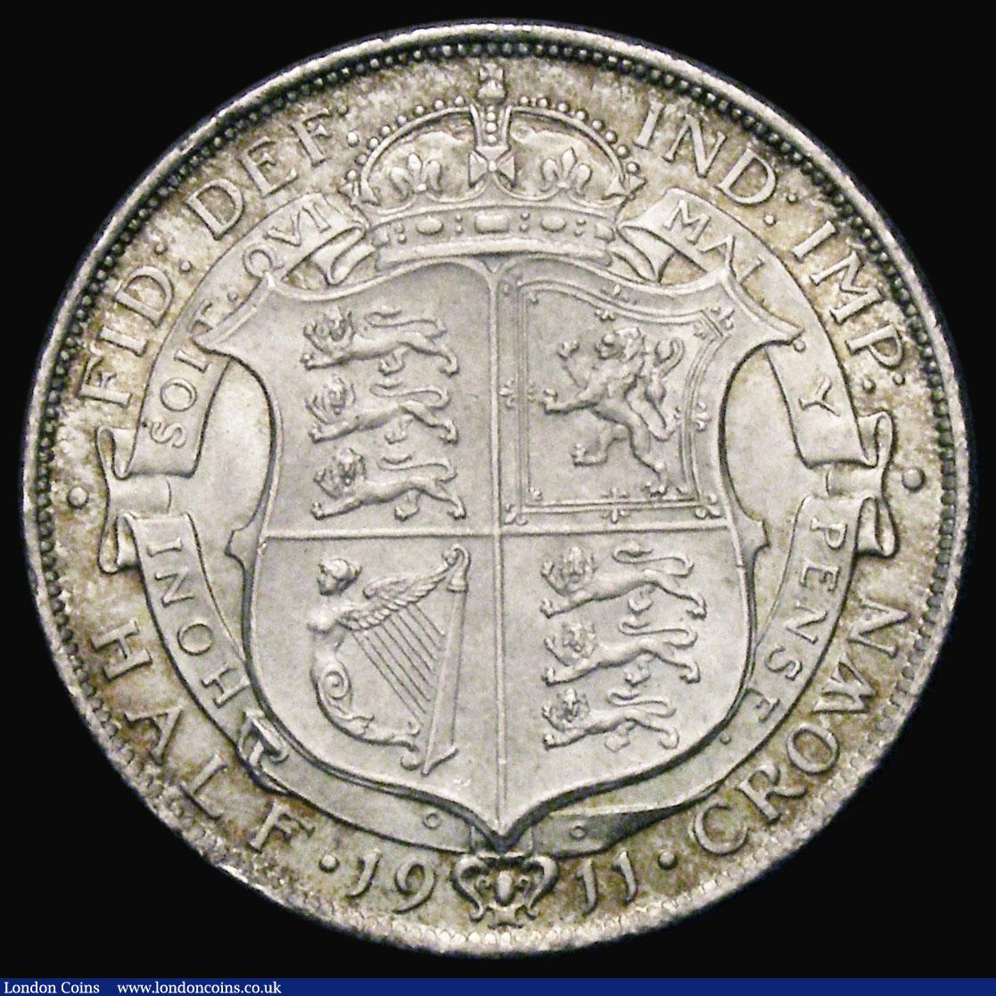 London Coins : A187 : Lot 2103 : Halfcrown 1911 Proof ESC 758, Bull 3710, Davies 1660, nFDC and nicely toned, in an LCGS holder and g...