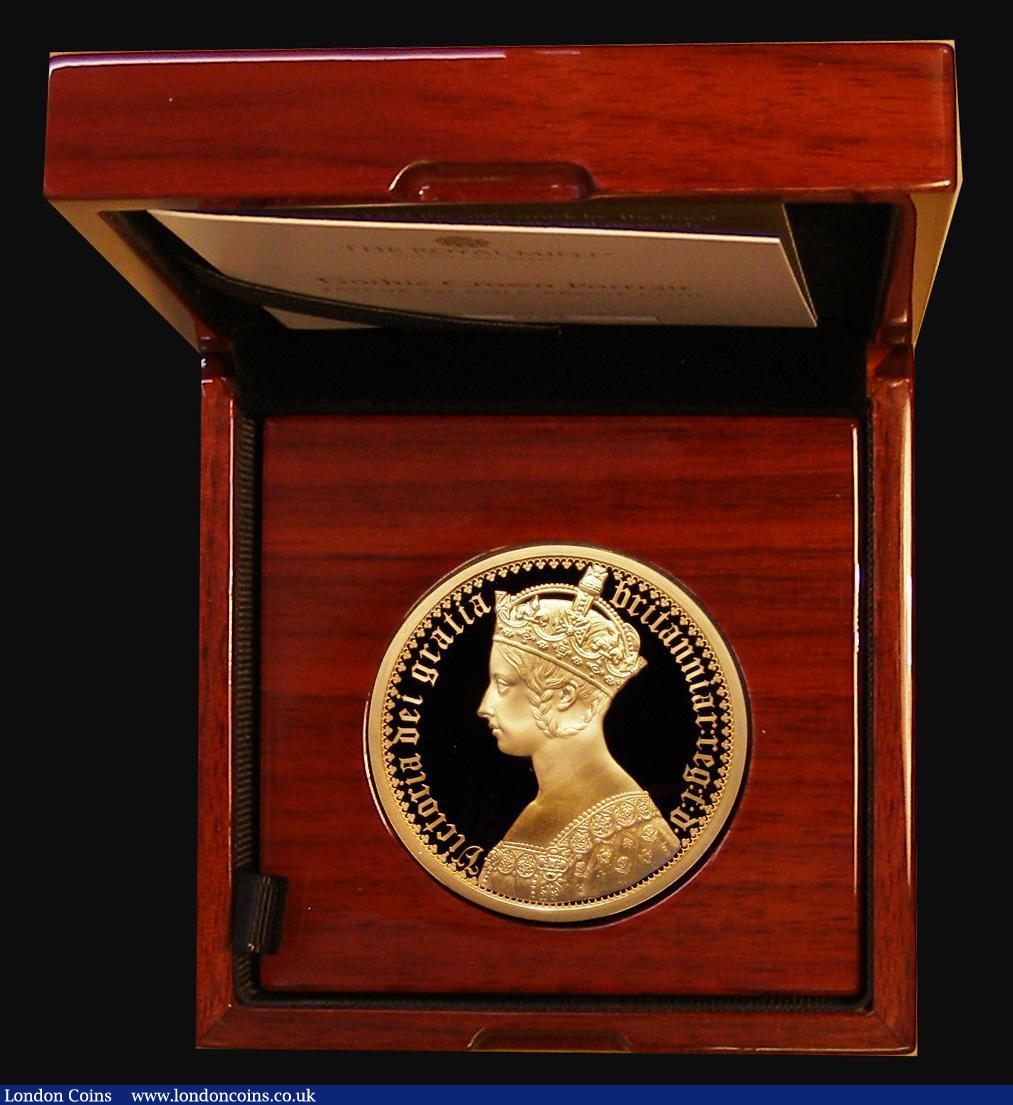London Coins : A187 : Lot 789 : Two Hundred Pounds 2021 The Great Engravers - William Wyon - Gothic Crown Portrait 2oz. Gold Proof w...