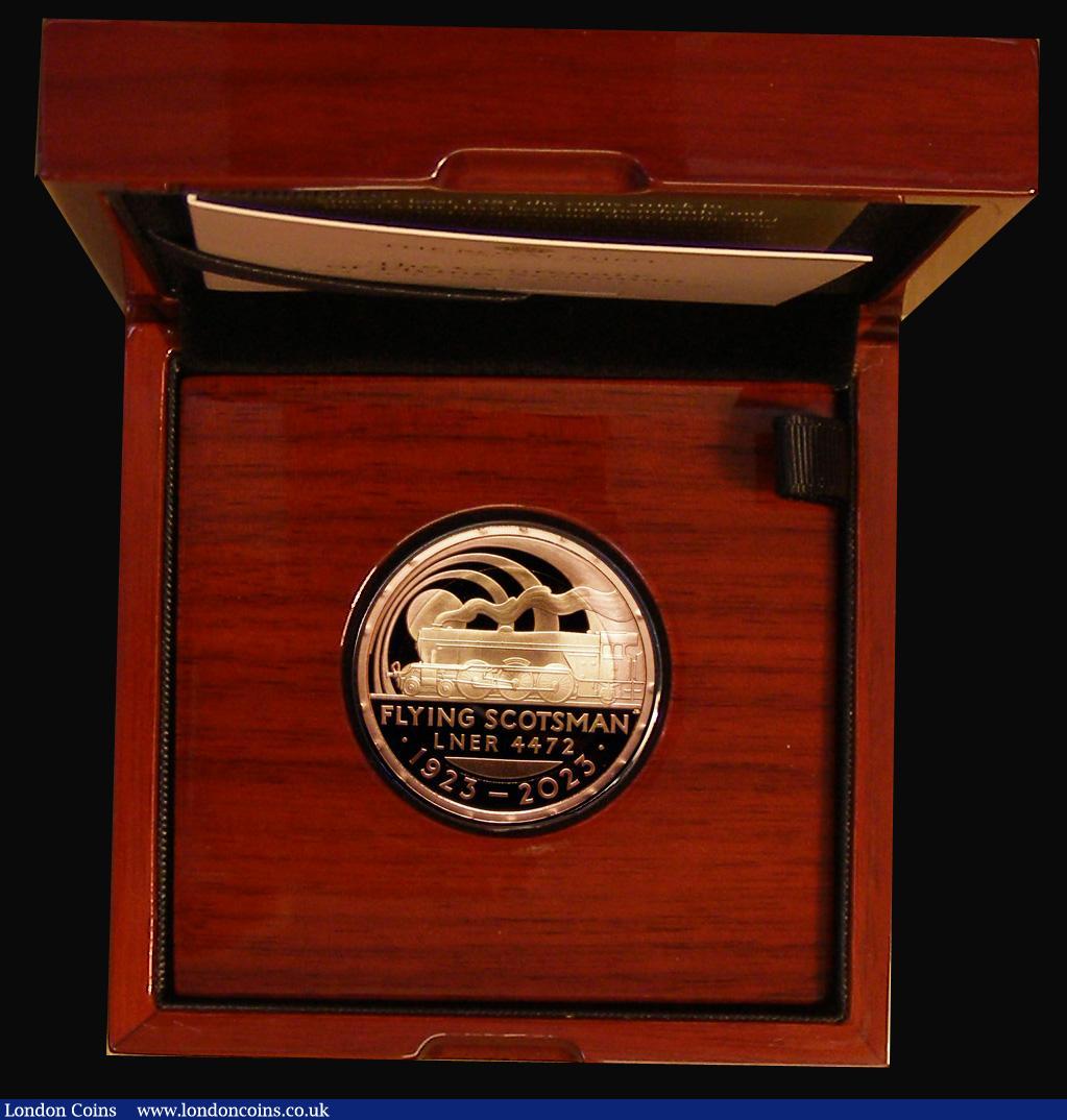 London Coins : A187 : Lot 820 : Two Pounds 2023 Centenary of the Flying Scotsman Gold Proof, a new reverse design by John Bergdahl a...