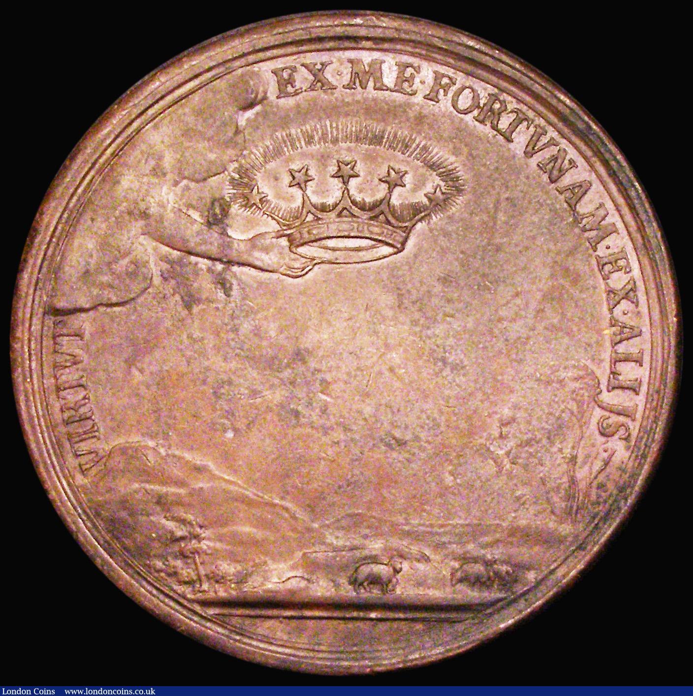 London Coins : A187 : Lot 999 : Charles I, Death and Memorial undated (1649) 50mm diameter in bronze by J. and N. Roettier, Obverse:...
