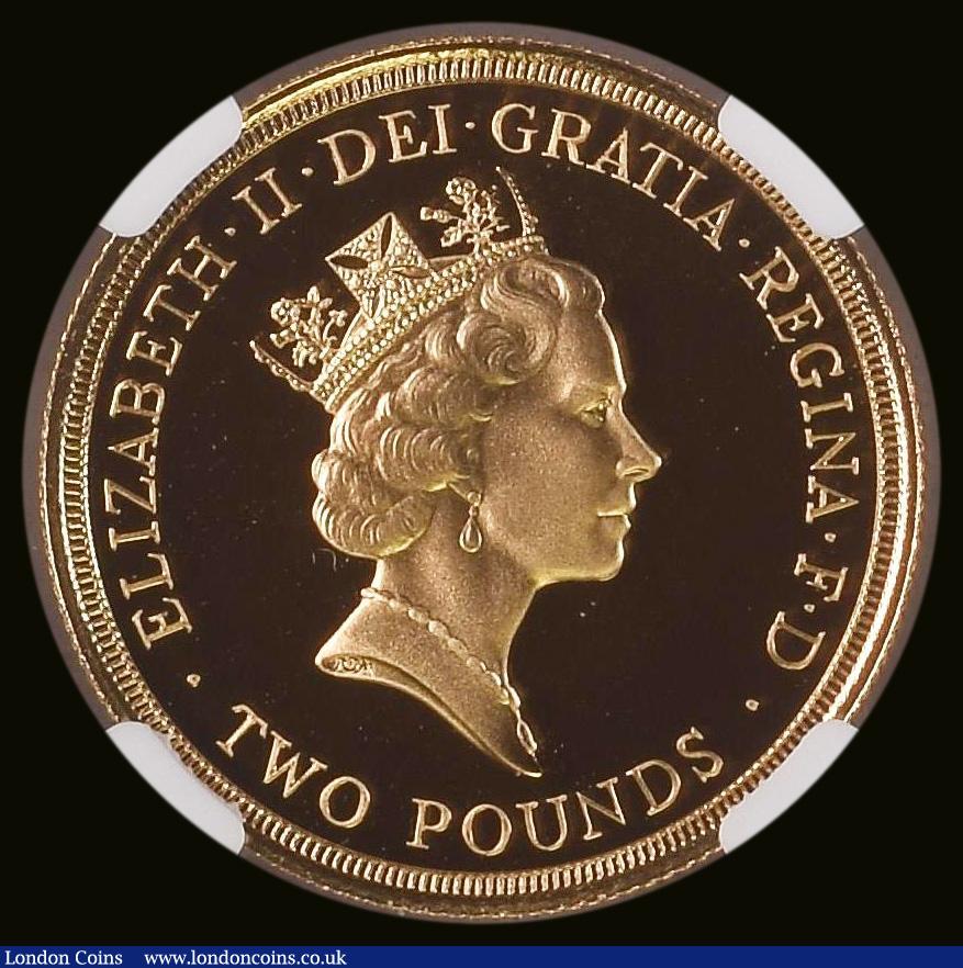 Two Pounds 1986 Commonwealth Games S.K1 Gold Proof in an NGC holder ...
