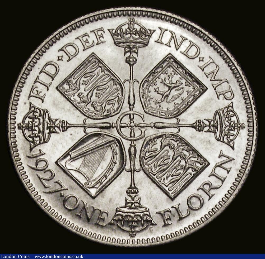 London Coins : A188 : Lot 1292 : Florin 1927 Proof ESC 947, Bull 3779 UNC and lustrous