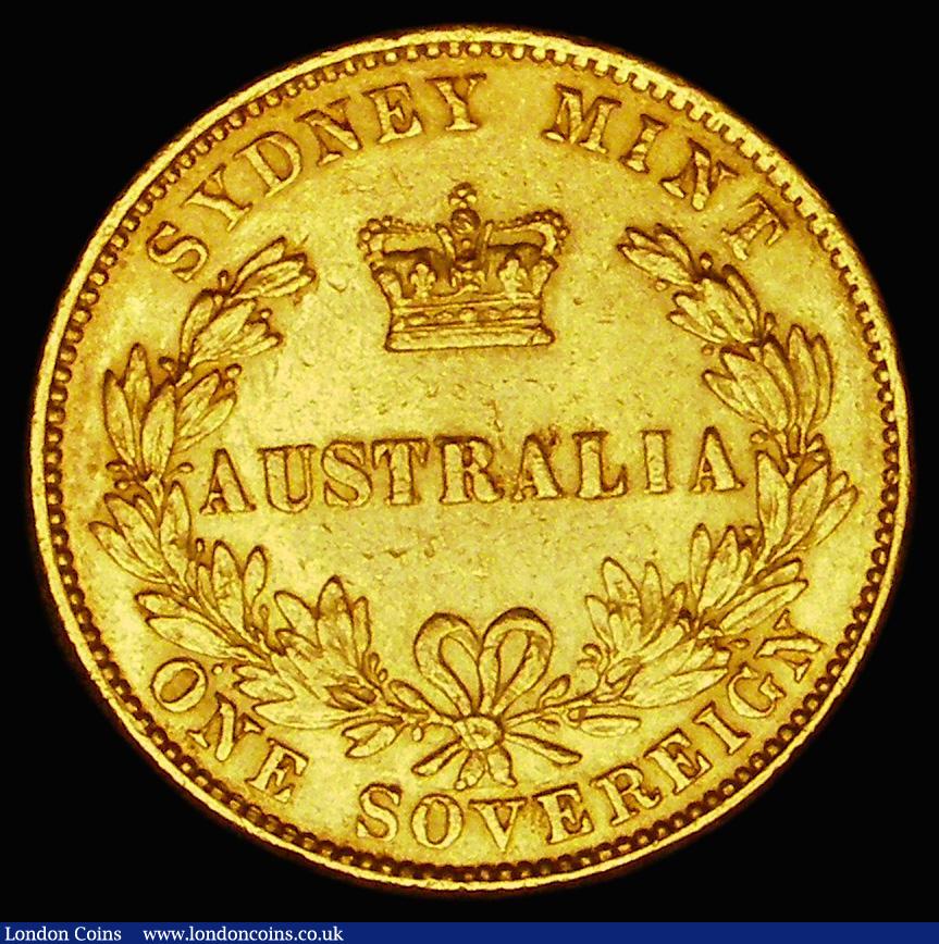 London Coins : A188 : Lot 727 : Australia Sovereign 1864 Sydney Branch Mint Marsh A369, Good Fine