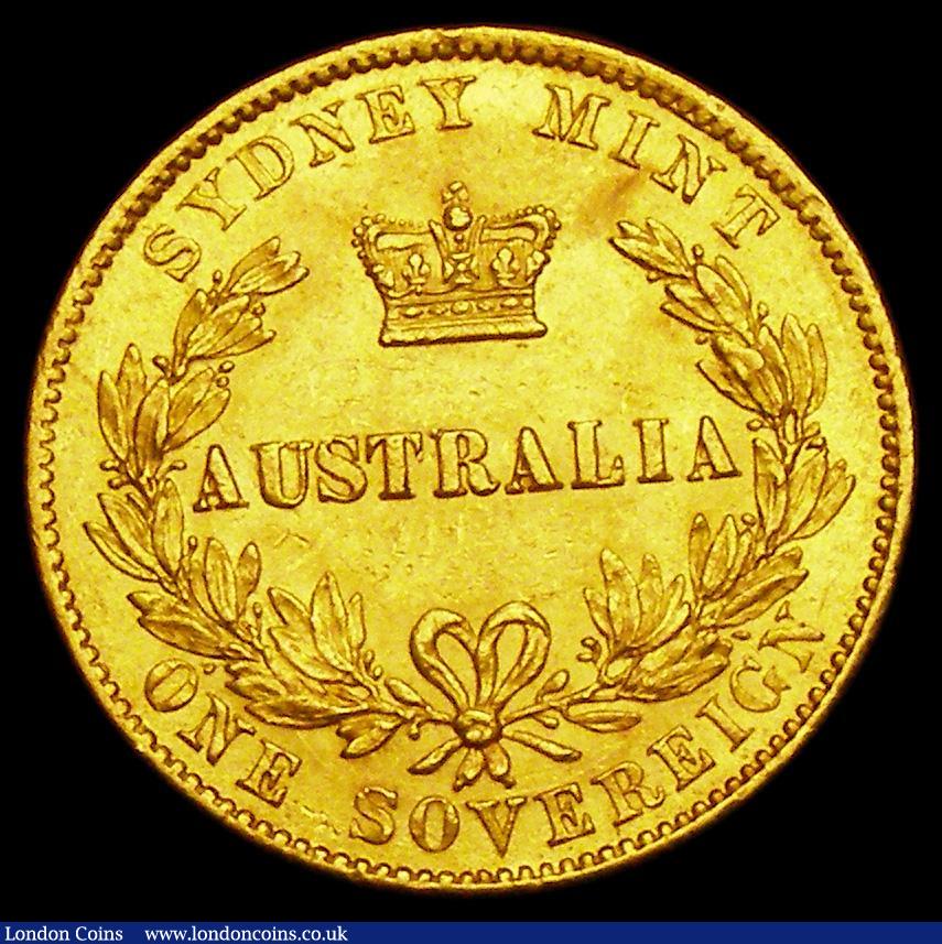 London Coins : A188 : Lot 730 : Australia Sovereign 1868 Sydney Branch Mint, Marsh A373, NEF with some surface marks