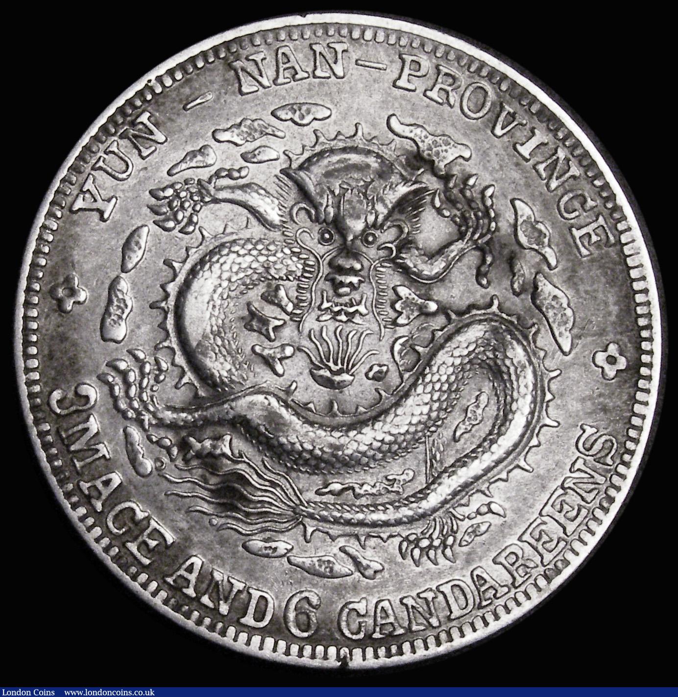 London Coins : A188 : Lot 777 : China - Yunnan Province 50 Cents undated (1909-1911) Y#259 Good Fine/Fine with some toning
