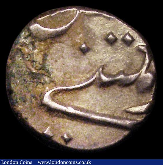 London Coins : A188 : Lot 798 : French India Fanon (1/5 Rupee) 1776 KM#67, P mintmark almost fully off the flan, strong VF, the obve...