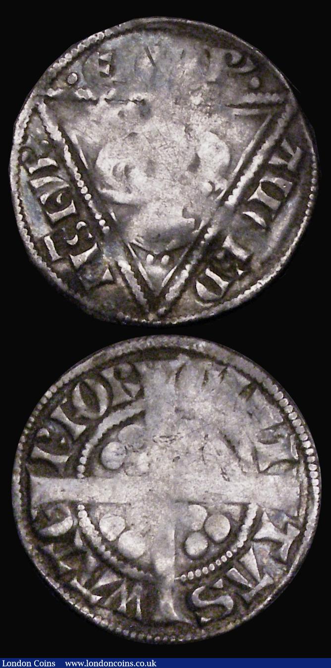 London Coins : A189 : Lot 1367 : Crown 1679 Third Bust, TRICESIMO PRIMO edge, ESC 56, Bull 403, VG cleaned and partially retoned, and...