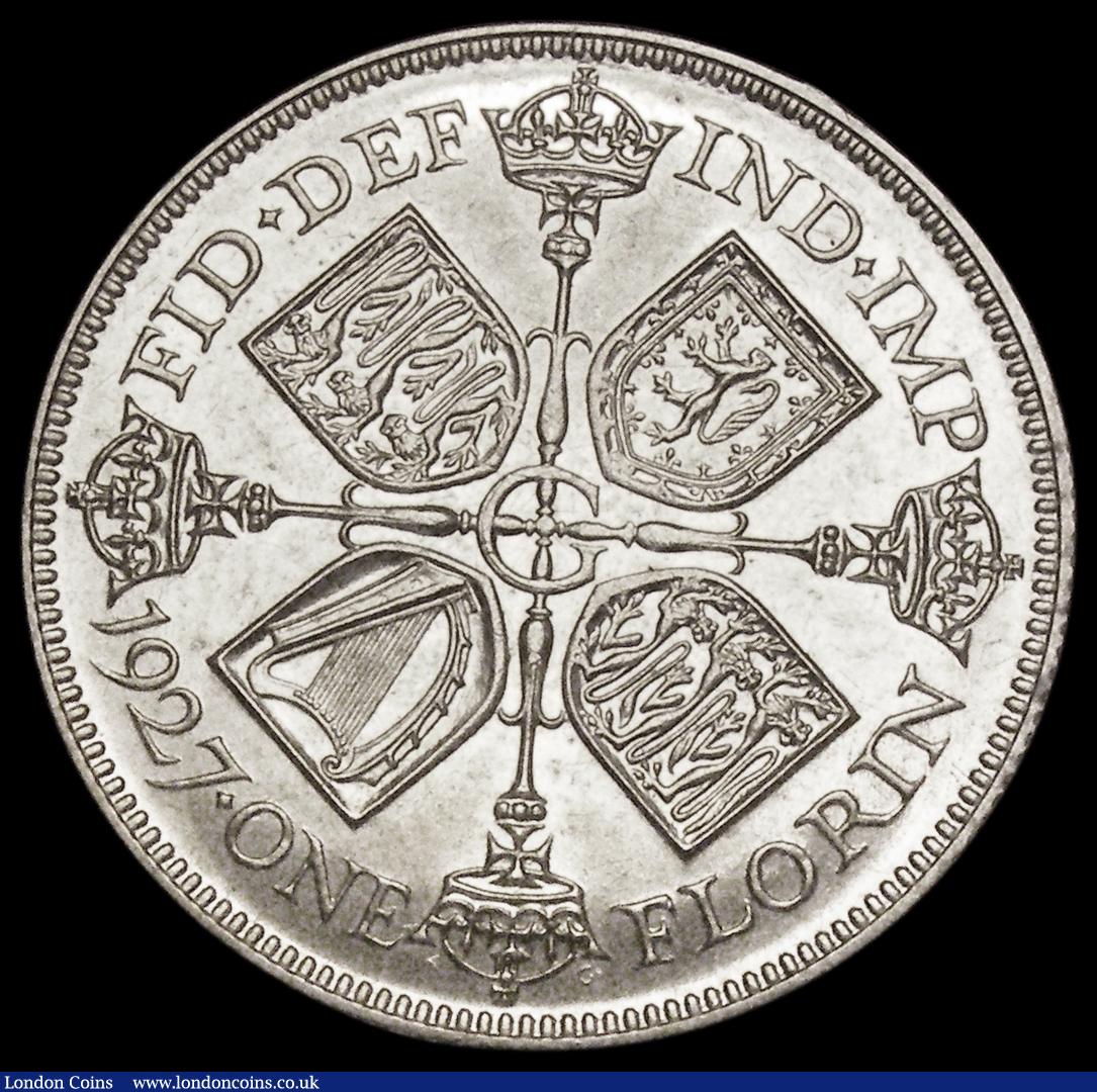 London Coins : A189 : Lot 1563 : Florin 1927 Proof ESC 947, Bull 3779 UNC