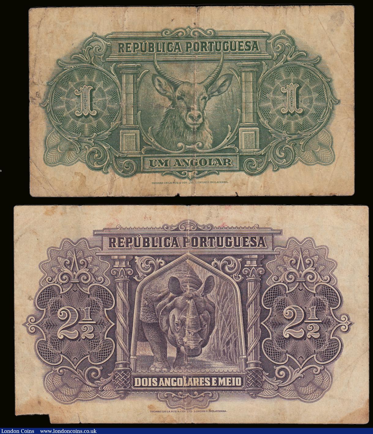 London Coins : A189 : Lot 196 : Angola 300th Anniversary of Portuguese Rule in Angola 1648-1948 set (2) both VG comprising 1 Angola ...