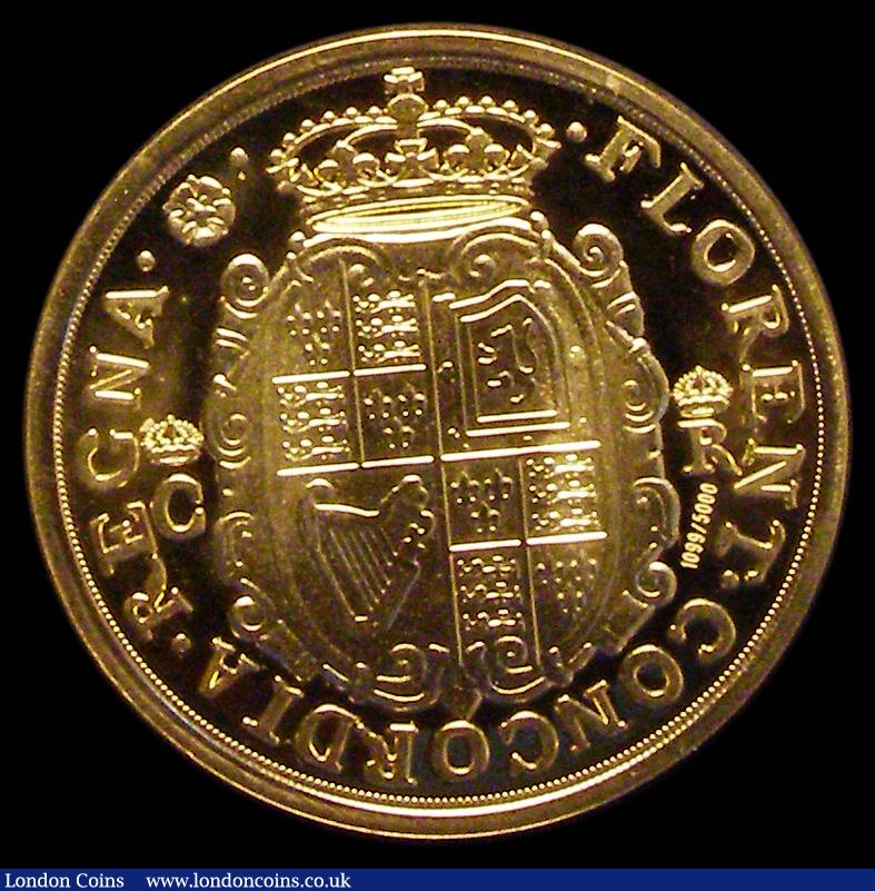 London Coins : A189 : Lot 442 : Millionaire's Collection - Modern Replica Charles I Pattern Unite, 4 grammes of 22 carat gold, ...