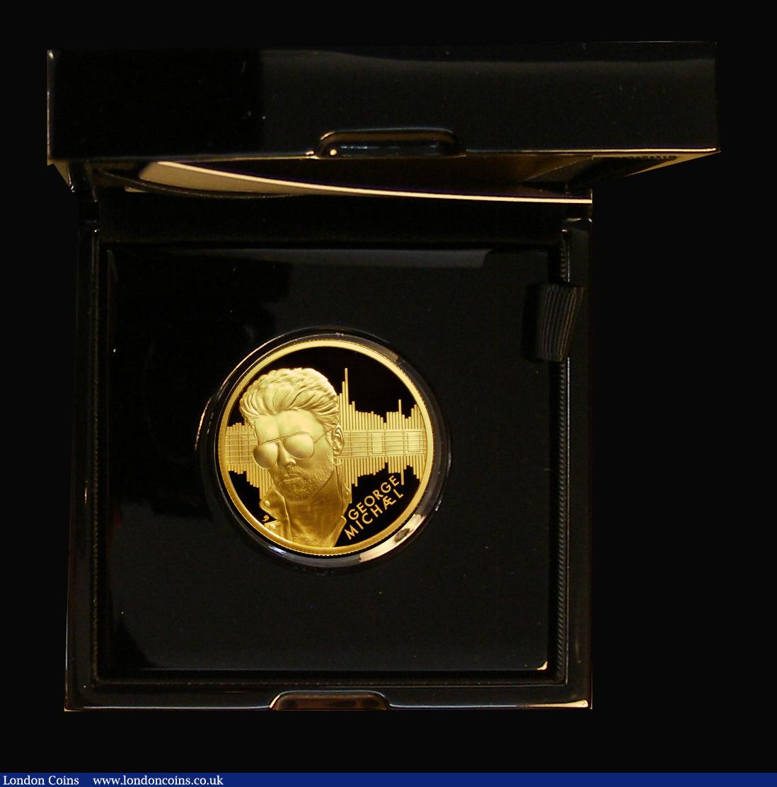 London Coins : A189 : Lot 454 : One Hundred Pounds 2024 Music Legends - George Michael, One Ounce Gold Proof FDC in the Royal Mint b...