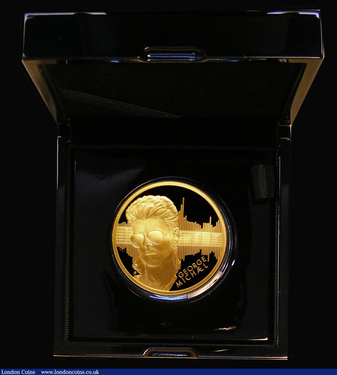 London Coins : A189 : Lot 566 : Two Hundred Pounds 2024 Music Legends - George Michael 2oz. Gold Proof FDC in the Royal Mint box of ...