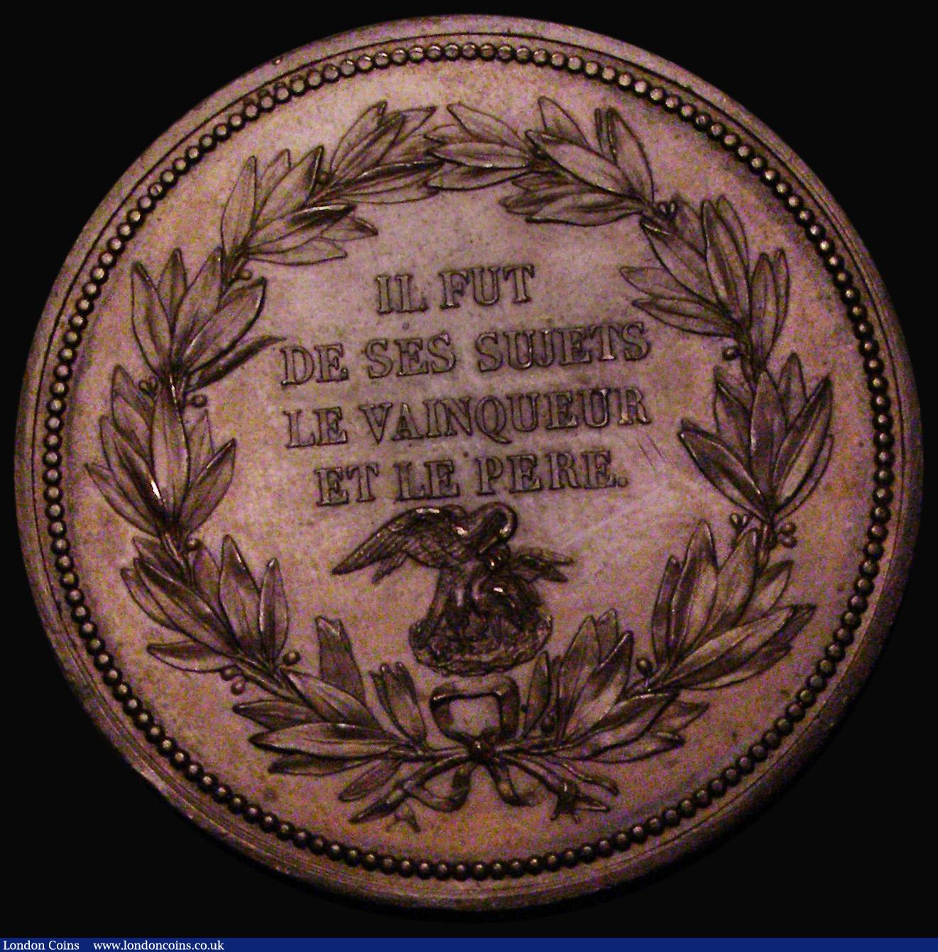 London Coins : A189 : Lot 758 : France, Bicentenary of the Death of Henry IV 1810 40mm in bronze by Droz, Obverse: Bust right, in mi...