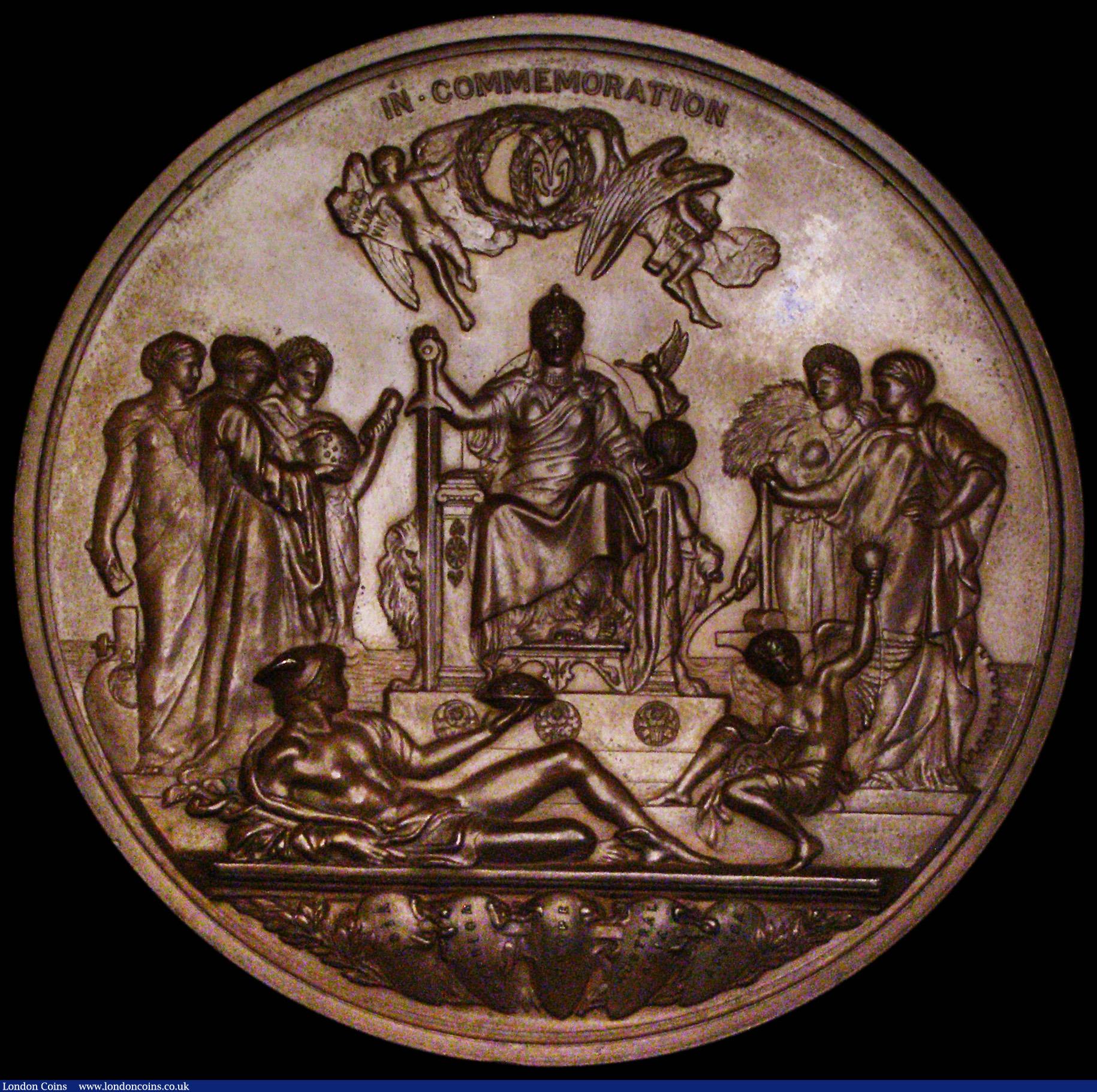 London Coins : A189 : Lot 800 : Queen Victoria Golden Jubilee 1887 77mm in bronze, by L.C. Wyon after Sir J.E. Boehm and Sir Frederi...