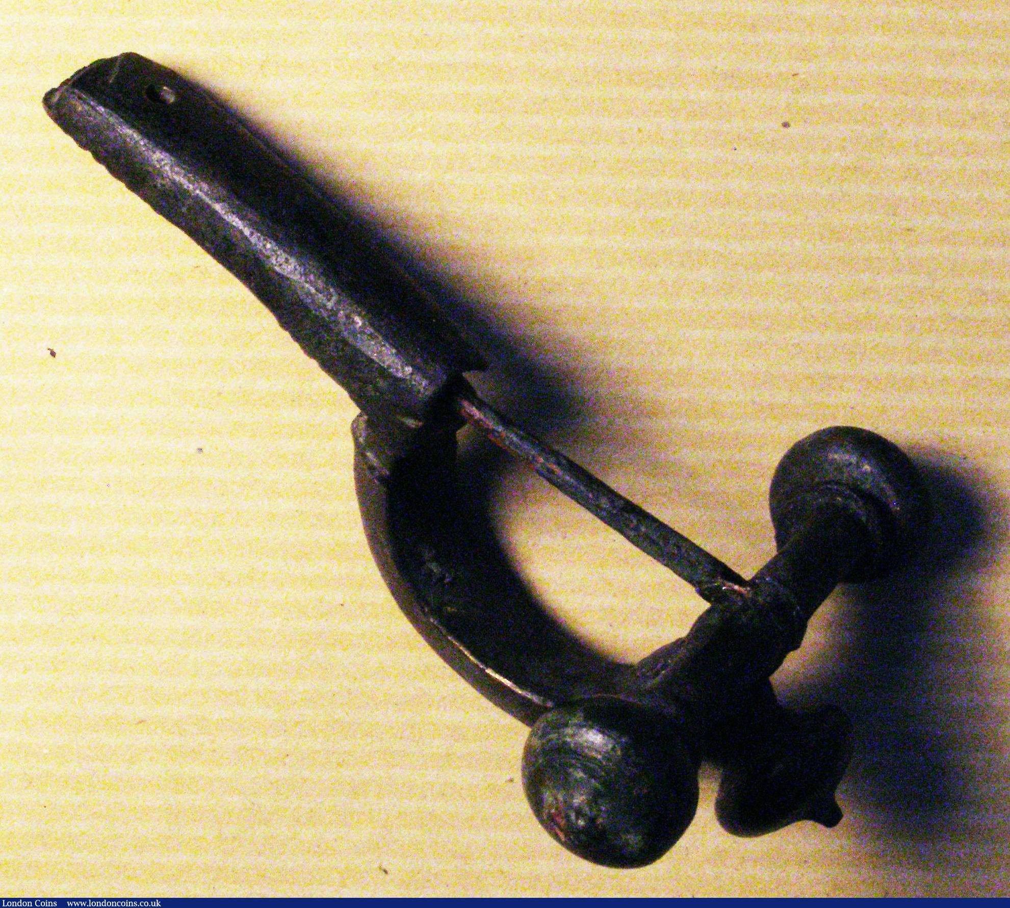 London Coins : A189 : Lot 870 : Roman artefact - Bronze Crossbow Fibula (Toga pin) complete with pin, 3rd to 4th Century, with high ...