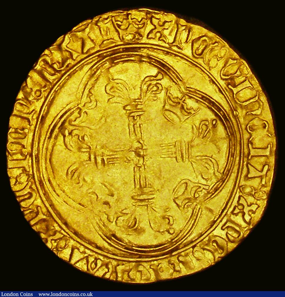 London Coins : A189 : Lot 957 : France Ecu d'Or Charles VII undated (1422-1461) Friedberg 307, NVF on a full round flan