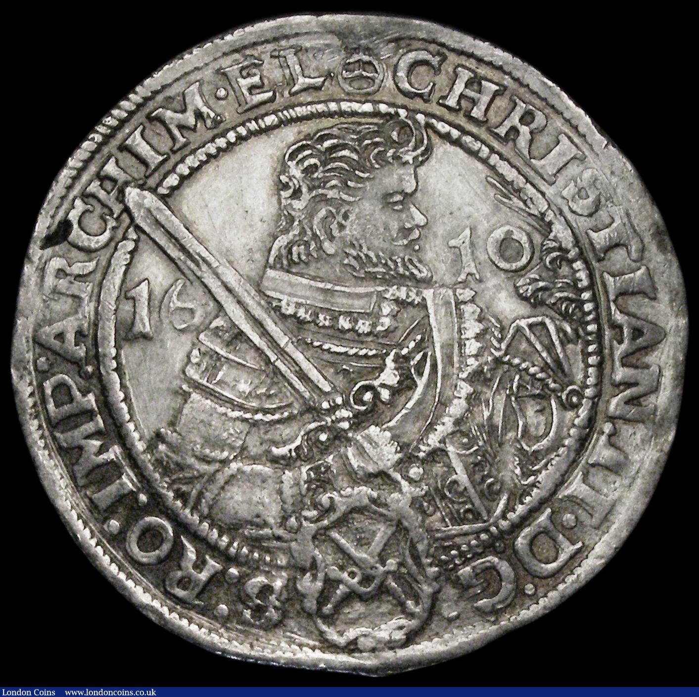 London Coins : A189 : Lot 993 : German States - Saxony-Albertine Thaler 1610HR KM#24, Davenport 7566, VF with some tooling in the fi...