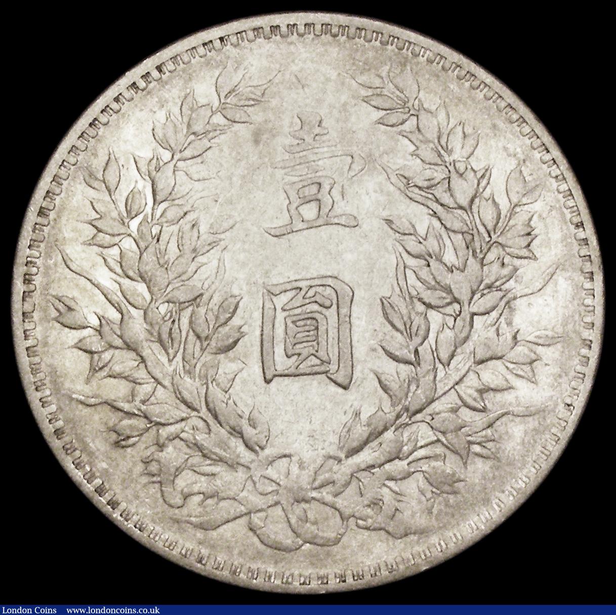 London Coins : A190 : Lot 1207 : China Dollar "Fat Man" in silver bright VF