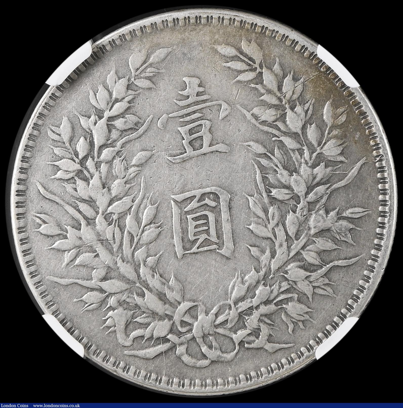London Coins : A190 : Lot 1208 : China Dollar "Fat Man" Yr10 (1921) L&M 79 NGV VF Details Cleaned
