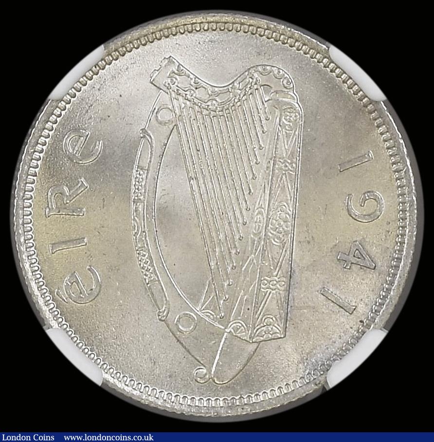 London Coins : A190 : Lot 1335 : Ireland Florin 1941 NGC MS64