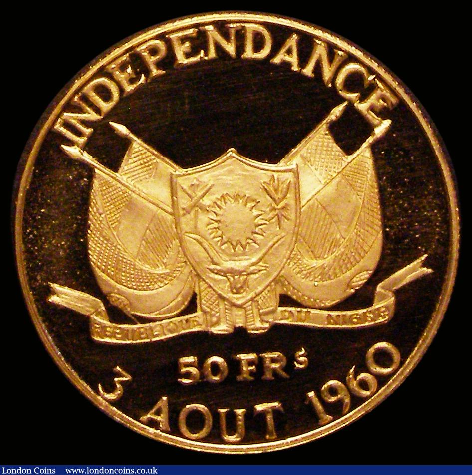 London Coins : A190 : Lot 1385 : Niger 50 Francs 1960 Independence Commemoration KM3 nFDC