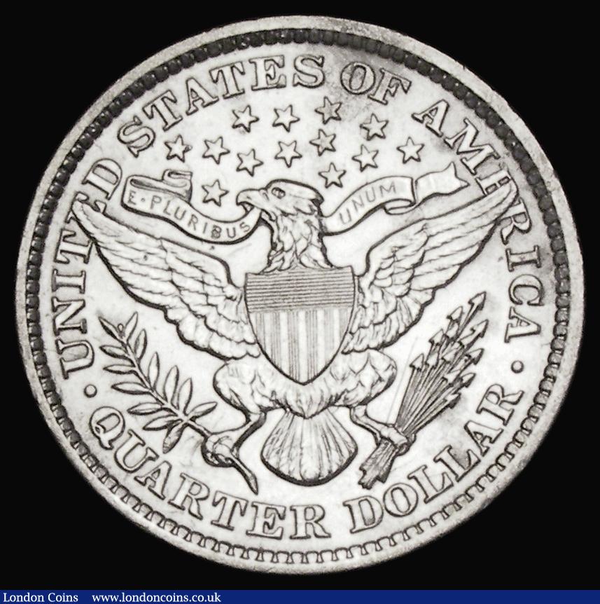 London Coins : A190 : Lot 1628 : USA Quarter Dollar 1893 Breen 4130 GVF with some hairlines and a thin scratch in the reverse field, ...