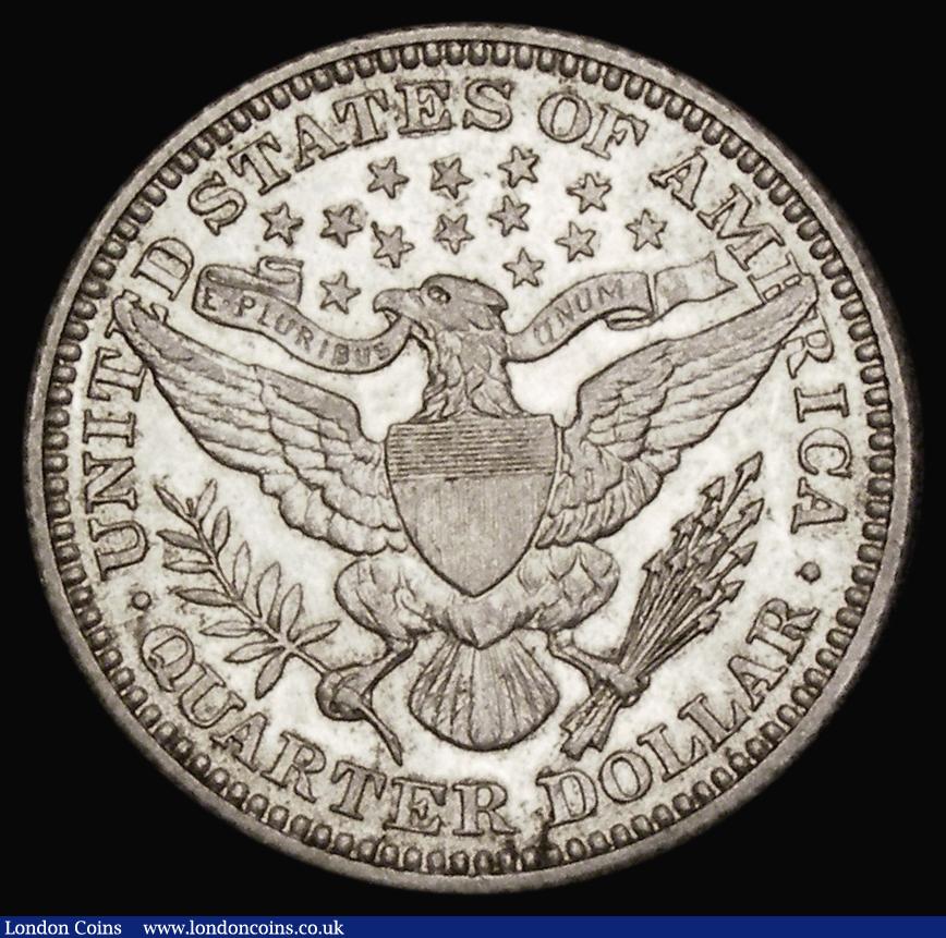 London Coins : A190 : Lot 1641 : USA Quarter Dollar 1909 Breen 4199 EF with light golden lustre, comes with old Bowers and Merena tic...