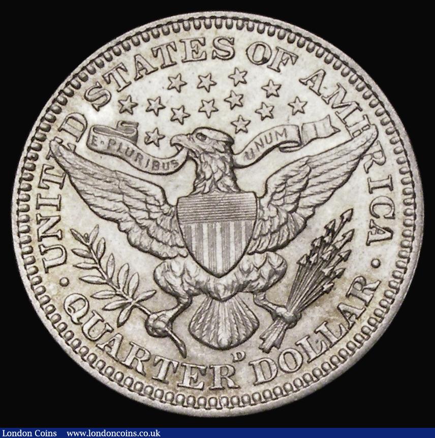 London Coins : A190 : Lot 1652 : USA Quarter Dollar 1916D Barber, Breen UNC or very near so with minor cabinet friction and traces of...