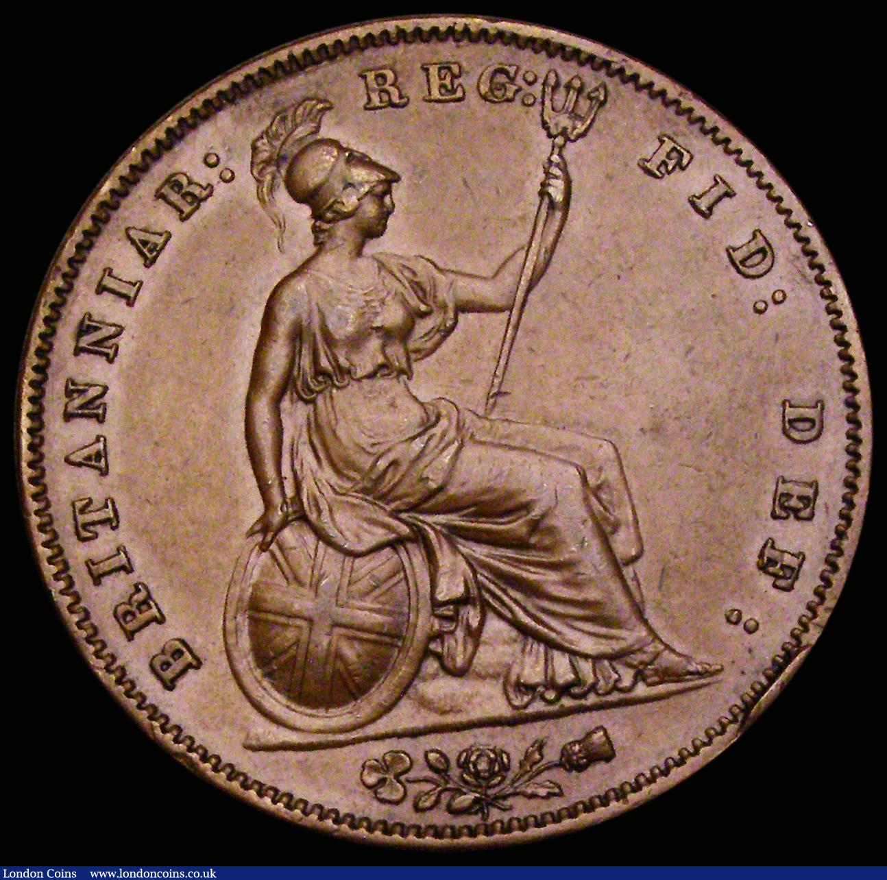 London Coins : A190 : Lot 2069 : Penny 1858 8 over 3 Peck 1515 GVF