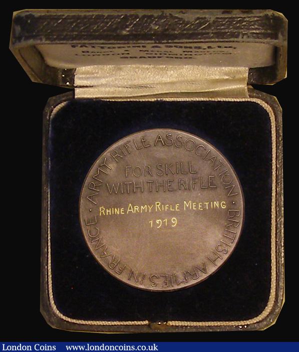 London Coins : A190 : Lot 819 : Prize medal - Army Rifle Association - British Armies In France  - For Skill With The Rifle, Inscrib...