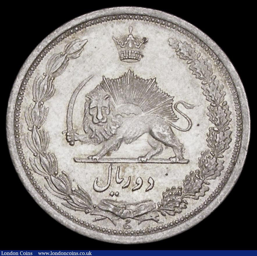 London Coins : A191 : Lot 1017 : Iran Half Rial SH1312 M 1128 Unc