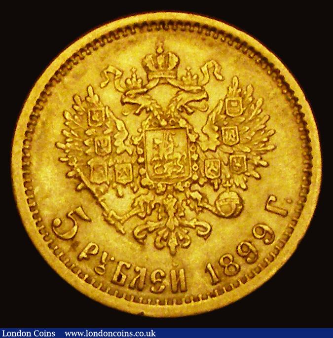 London Coins : A191 : Lot 1080 : Russia 5 Roubles 1899 GEF Y#62