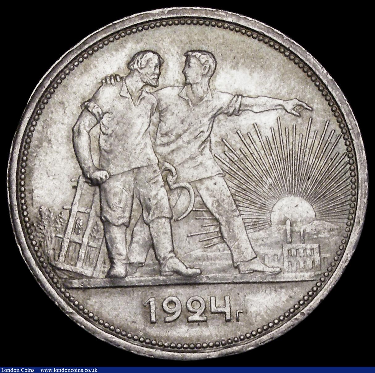 London Coins : A191 : Lot 1086 : Russia Rouble 1924 Y#90 Unc