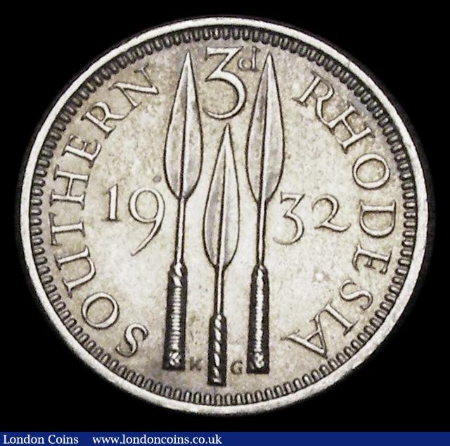 London Coins : A191 : Lot 1121 : Southern Rhodesia Threepence 1932 EF