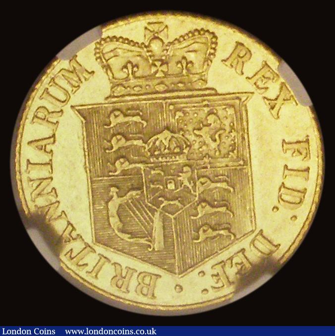 London Coins : A191 : Lot 1567 : Half Sovereign 1818 Marsh 401 NGC AU55