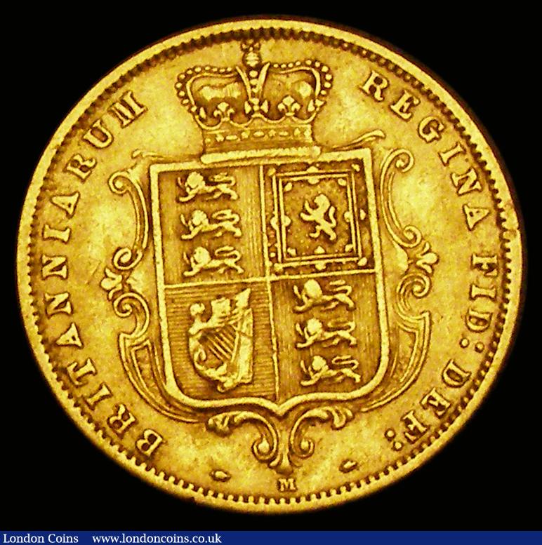 London Coins : A191 : Lot 1584 : Half Sovereign 1887M Young Head, Shield Reverse VF and a rarely offered type Marsh 477 and rated R3,...