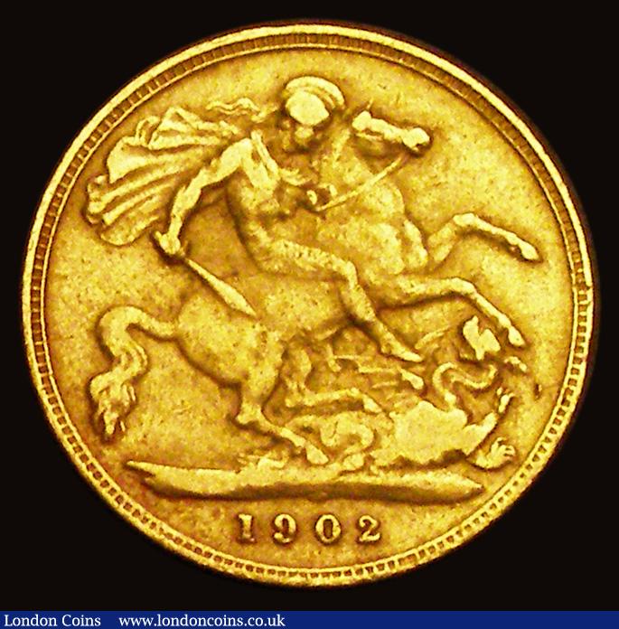 London Coins : A191 : Lot 1596 : Half Sovereign 1902 Fine