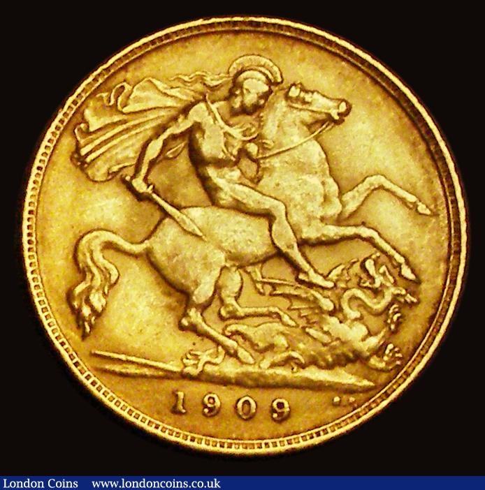 London Coins : A191 : Lot 1603 : Half Sovereign 1909 Fine